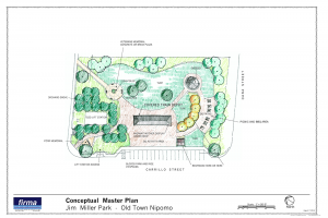 Concept for the park where the marker will be located.