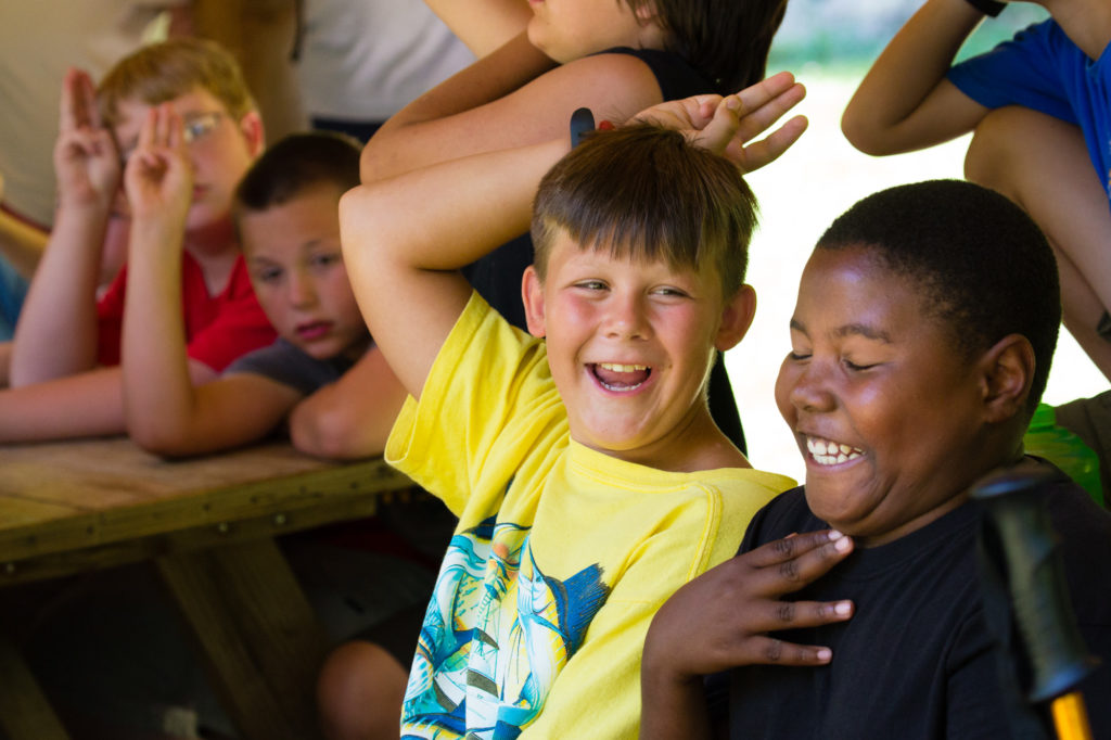 Picture of boy scouts having fun